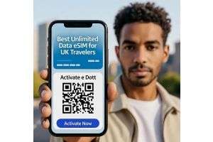 Best Unlimited Data eSIM for UK Travelers