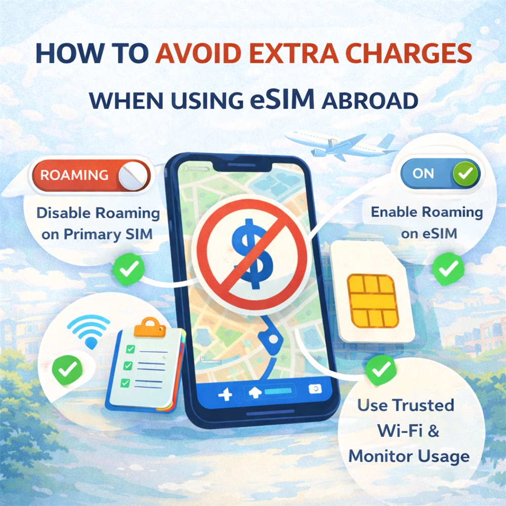 How to Avoid Extra Charges When Using eSIM Abroad