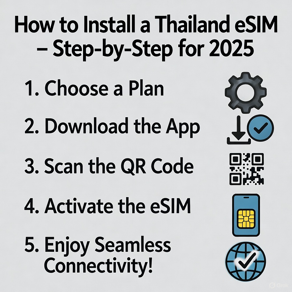 How to Install a Thailand eSIM – Step-by-Step for 2025