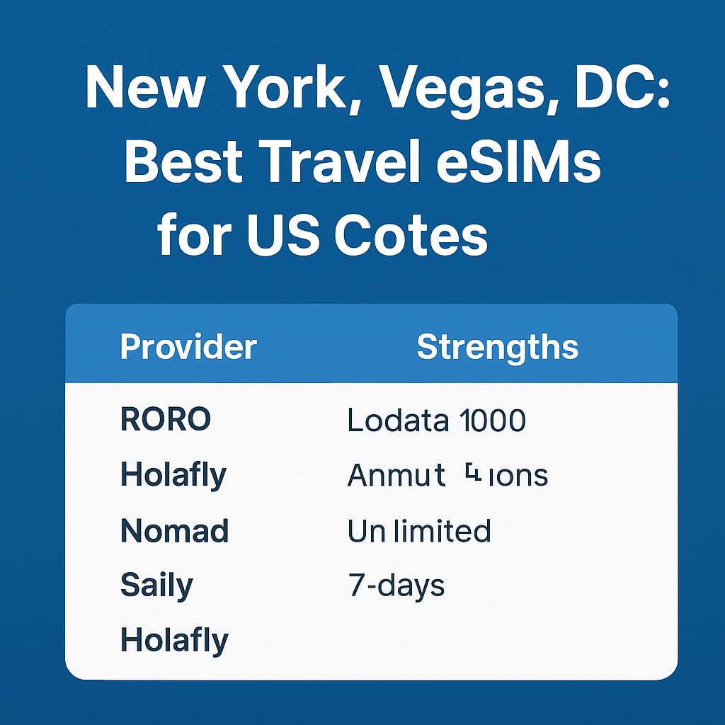 New York, Vegas, DC: Best Travel eSIMs for US Cities