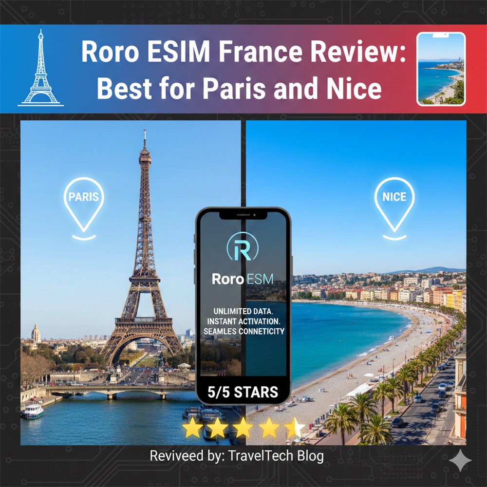 Roro eSIM France Review: Best for Paris and Nice