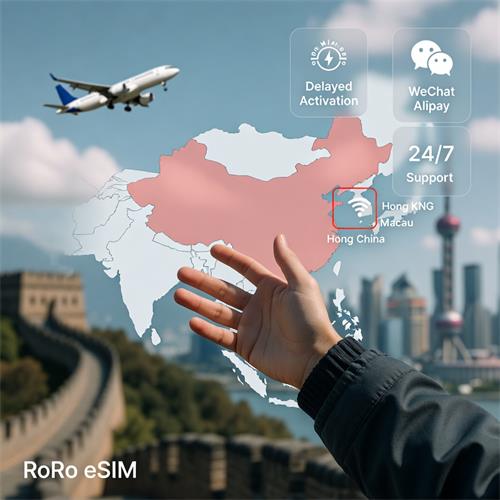 Roro eSIM for China – Easy Access for WeChat and Alipay
