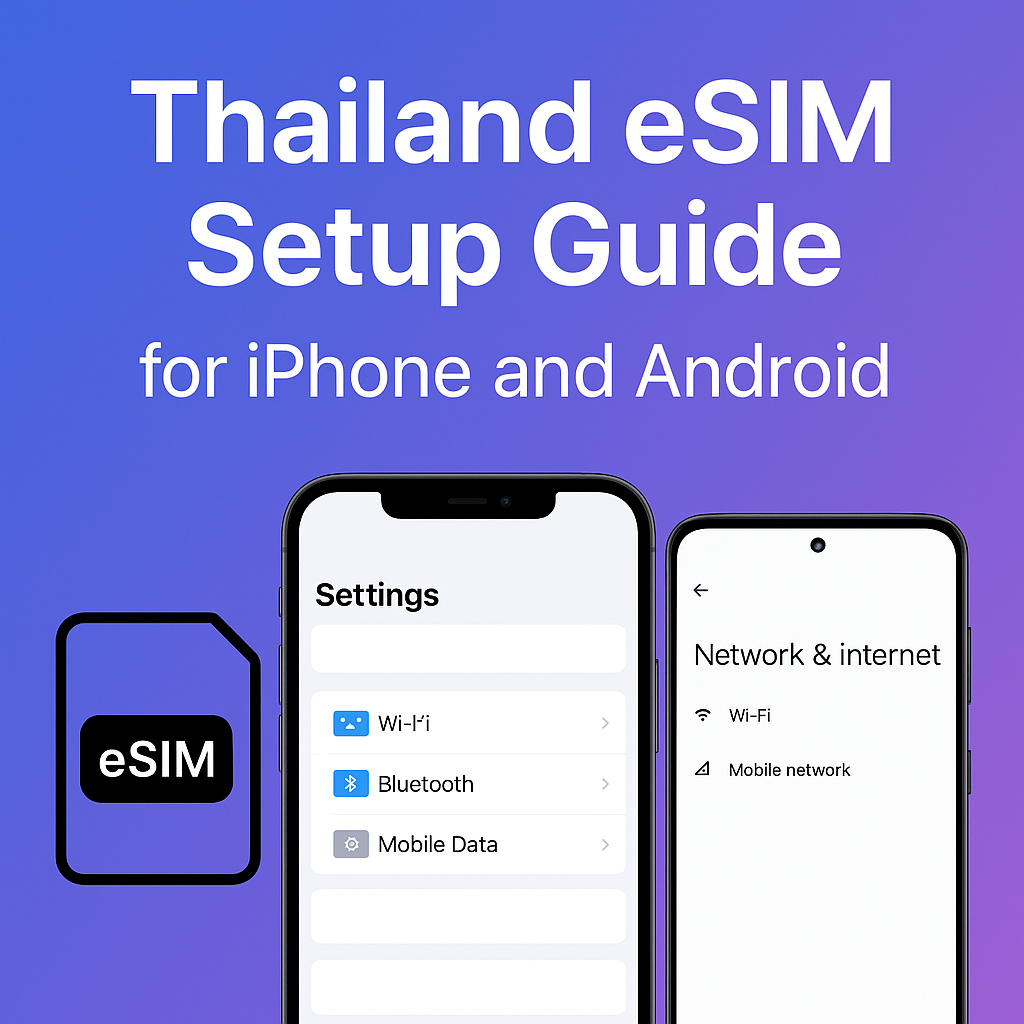Thailand eSIM Setup Guide for iPhone and Android