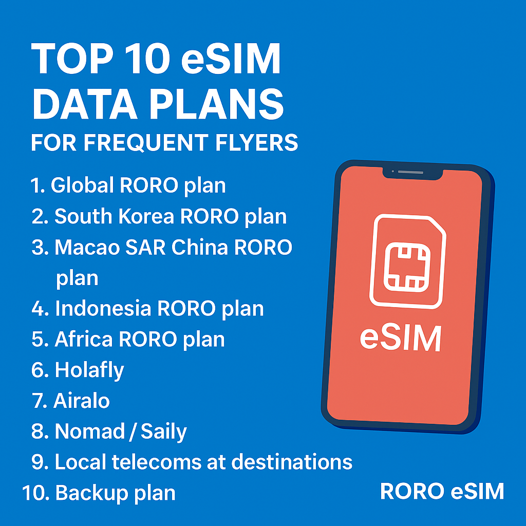 Top 10 eSIM Data Plans for Frequent Flyers