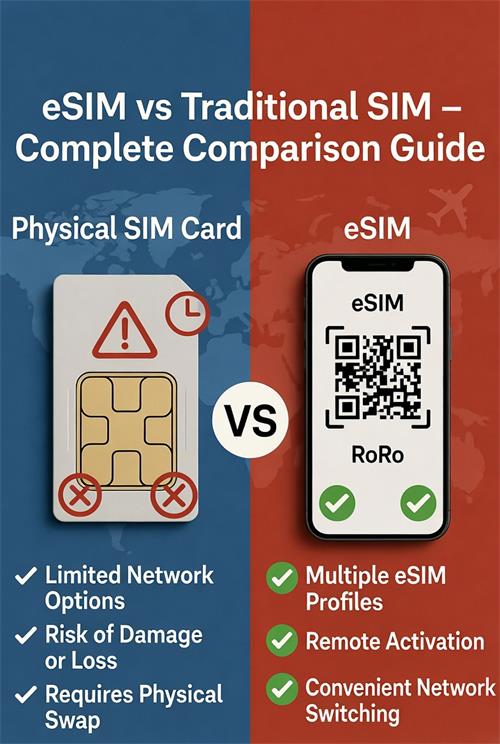 eSIM vs Traditional SIM – Complete Comparison Guide